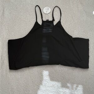 Black Spaghetti Strap short overalls